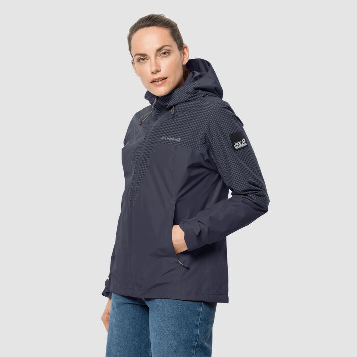 Jack Wolfskin Womens Dna Rhapsody 3in1 Jacket Navy 652130XOA